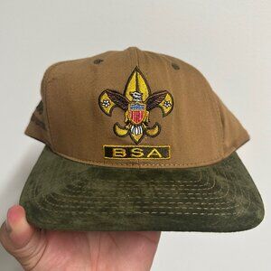 Vintage 1996 Limited Edition BSA Boy Scouts of America Leather Suede Hat
